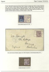 NIGER COMPANY TERRITORY 1897-99 (3 items) cover to England, franked ...