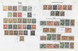 COLONIES small group of M or U issues on leaves, with Horta (31) incl ...