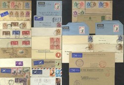 1937-86 group of covers (26) incl. 1933 ½d, 1d, 2d & 3d Bremersdorf ...