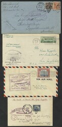 Group of four Zeppelin covers with OCT.28.1928 first flight USA to ...