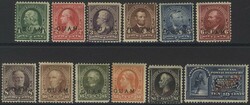 GUAM 1899 USA optd 1c to $1 Basic set, from SG.1.13 (11 vals) part o ...
