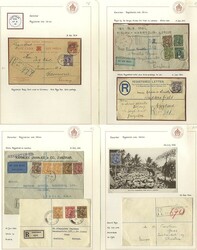 1914-16 registered mail range of material incl. airmail & several ...
