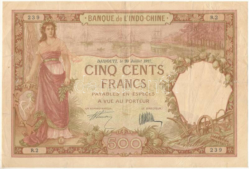 110.550.118: Banknoten - Afrika - Französisch Somaliland