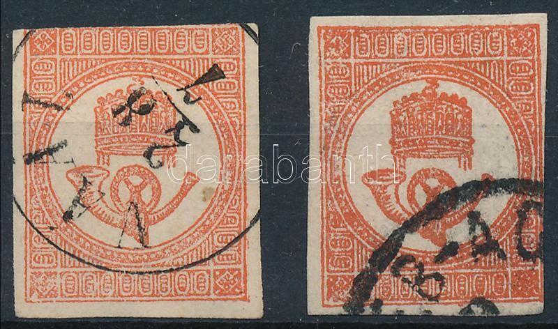 1871 Hírlapbélyeg k?nyomat téglavörös és sötétvörös ...