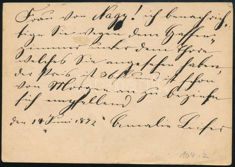 Image 1 for lot number 1148 for 45th Darabanth Auction