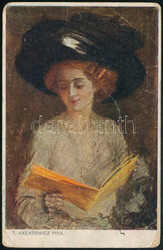 1915 Tábori postaképeslap, továbbküldve / Field postcard, ...