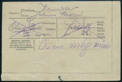 1915 Tábori posta zárt levelez?lap / Field cover card "K.U.K. 7,5 ...