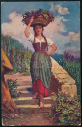 1917 Tábori posta képeslap / Field postcard "K.u.k. INFT. RGMT. ...