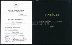 1968 Küldöttközgy?lés ajándék blokk 244 sorszámmal (60.000) ...