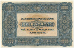 1920. 1000K "Orell Füssli Zürich" nyomdahely-jelöléssel, "B17 ...