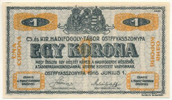 1916. Ostffyasszonyfa / Hadifogolytábor 1916. június 1. 1K arab ...