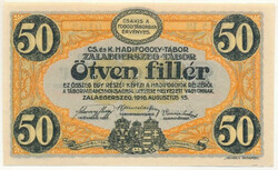 Zalaegerszeg / Hadifogolytábor 1916. augusztus 15. 50f arab sorozat- ...