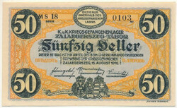 Zalaegerszeg / Hadifogolytábor 1916. augusztus 15. 50f arab sorozat- ...