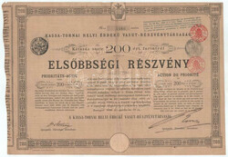 Budapest 1890. "Kassa-Tornai Helyi Érdek? ...