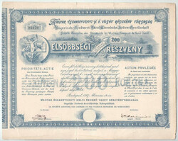 Budapest 1897. "Magyar Északnyugoti H. É. (Helyi Érdek?) Vasút ...