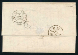 1867 25sld bélyeg levélen teljes tartalommal, Nürnbergbe / Cover ...