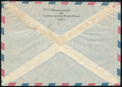1957 Levél 8 bélyeggel / Cover with 8 stamps