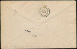 Postgebiet 1918 Ajánlott levél 20 db bélyeggel / Registered cover ...