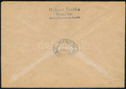 1951 Ajánlott levél New Yorkba / Mi 284-285 on registered cover to ...