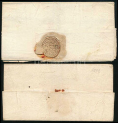 1698 2 db levél Esztergom vármegyébe / 2 covers