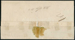 1818 Hivatalos levél / Official cover, piros / red "V.MISKOLCZ" - ...