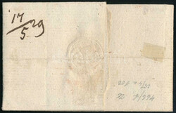 1829 Portós levél teljes tartalommal "GR.WARDEIN - Debreczin / ...