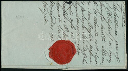 1838 Franco cover, red "GRAN / FRANCO"