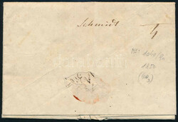 1841 Portós levél teljes tartalommal / Unpaid cover with full ...