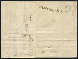 1841 Portós levél teljes tartalommal "R:SZOMBATH" - DEBREZIN" / ...
