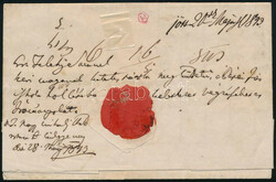 1843 Hivatalos levél / Official cover "BAGH"