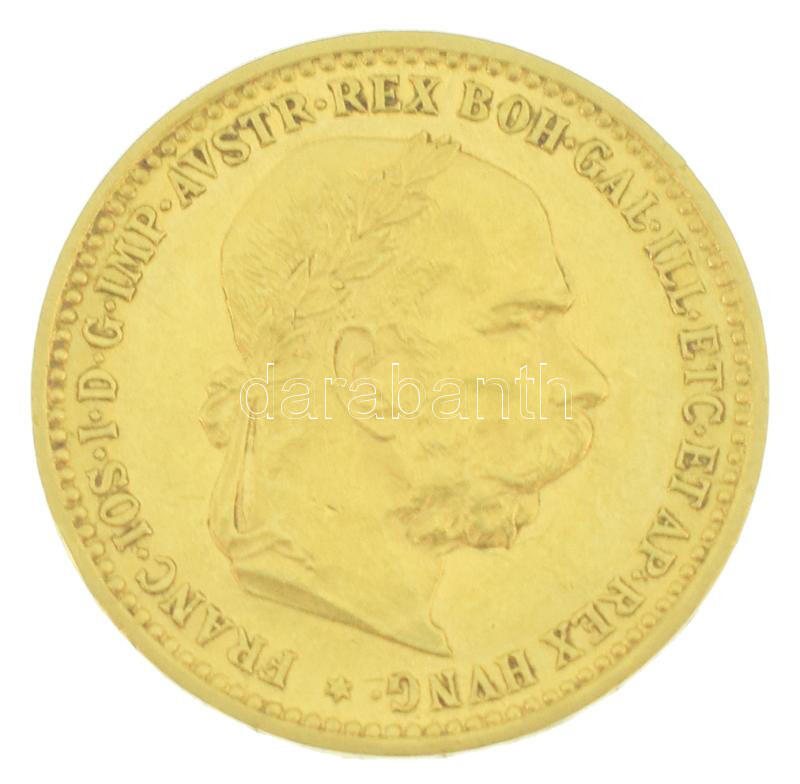 Ausztria 1905. 10K Au "Ferenc József" (3,42g/0.900) kapszulában T ...