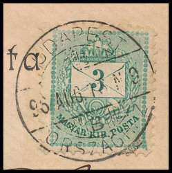 1896 Nyomtatvány 3kr bélyeggel "Conférence interparlemental / ...