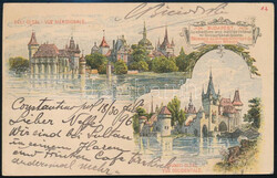 1896 2kr millenniumi díjjegyes levelez?lap 3kr díjkiegészítéssel ...