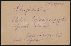 1917 A sipote-i haláltáborból küldött tábori lap a stockholmi ...