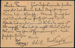 1908 Díjkiegészített díjjegyes levelez?lap Konstantinápolyba ...