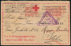 1916 Hadifogoly levelez?lap Olaszországba / POW postcard to Italy