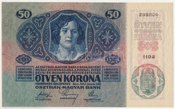 1914. 50k "1104 293804" piros "Deutschösterreich" ...