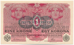 1916. 1K "1527 366316" zöld "DEUTSCHÖSTERREICH" ...