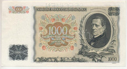 Csehszlovákia 1934. 1000K "SPECIMEN (MINTA)" perforációval, "G ...