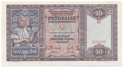 Szlovákia 1940. 50K "Mf 076577" "SPECIMEN (MINTA)" perforációval T ...