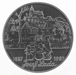Csehszlovákia 1987. 500K Ag "Josef Lada születésének 100. ...