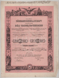 Osztrák-Magyar Monarchia / Bécs 1883. "Cs. Kir. Szab. Déli ...