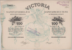 Budapest 1896. "Victoria Naphtatermelési Részvénytársaság" ...