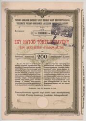 1904. Budapest "Pozsony-Komáromi Egyesült Helyi Érdek? Vasút ...