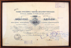 1905. Budapest "Fiumei Nyilvános Raktár Részvénytársaság" ...