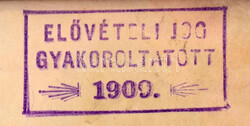 1905. Budapest "Fiumei Nyilvános Raktár Részvénytársaság" ...