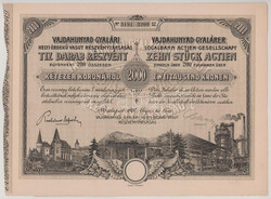 1907. Budapest "Vajdahunyad-Gyalári Helyi - Érdek? Vasút ...