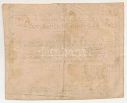 1849. Eger Augusztus 15. 5kr "Eger városa pénztári utalványa" ...