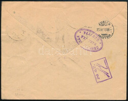 1915 Ajánlott levél Zürichbe / Registered cover to Zürich