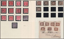 Ausztria portó gy?jteményrész 7 albumlapon / Austria postage due ...
